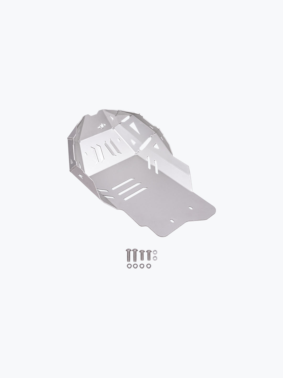 Legundary Custom KTM ADV 390 2025 vambrace bash plate silver aluminium engine sump guard skid plate