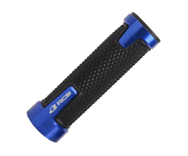 RCB AHG14 motorcycle grip set 01HG014 in Blue, Gold and Silver