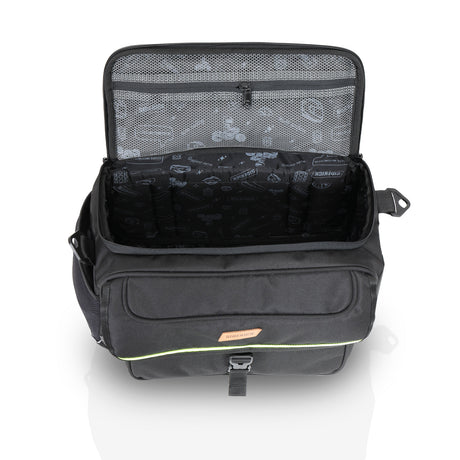 Guardian Gears SideKick Cruiser 50L motorcycle saddlebags straight exhaust