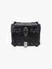 Legundary Custom Fort Knox Series TC 45L Aluminium Top Box with Backrest Pad Black Silver Motorcycle Storage Case