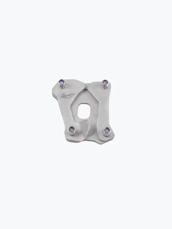 Legundary Custom Brogue Side Stand Base for TVS Apache RTR 310 Brushed Stainless Steel Stand Enlarger Plate