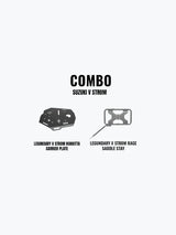 Legundary Custom Huckitta Carrier Plate and Rage Saddle Stay Combo for Suzuki V-Strom 800DE Luggage Support System