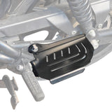 Auto Engina Pillion Footrest Extender for Royal Enfield Hunter 350 5mm Mild Steel Gloss Black