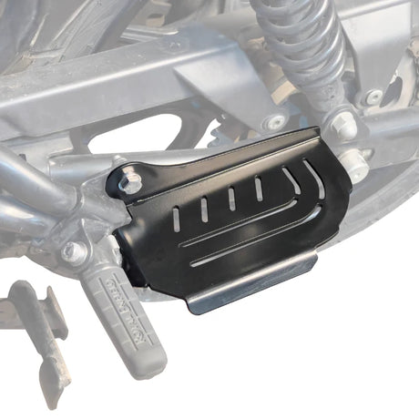 Auto Engina Pillion Footrest Extender for Royal Enfield Hunter 350 5mm Mild Steel Gloss Black