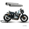 BE-10 Bass Master polished stainless steel exhaust for Royal Enfield Interceptor 650 and Continental GT 650
