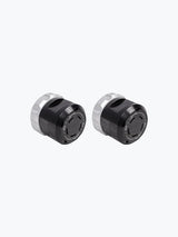 Legundary Custom Rotex Front Wheel Slider for Kawasaki Versys 650 Black Silver Aluminium Mild Steel Fork Protector