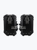 Legundary Custom Fort Knox Series SB 36L Aluminium Top Box Black Silver Motorcycle Luggage Storage Case