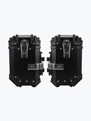 Legundary Custom Fort Knox Series SB 36L Aluminium Top Box Black Silver Motorcycle Luggage Storage Case