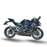Barrel Outlaw 2.0 black stainless steel slip-on exhaust for Kawasaki ZX4R ZX4RR motorcycle