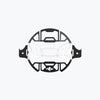 Legundary Custom Cosmic Headlight Grill for Yamaha XSR 155 Black Silver Aluminium Mild Steel Headlight Guard