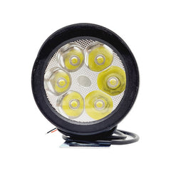 HJG LED Fog Lights for Bikes and Cars High Power, Heavy clamp and Strong ABS Plastic. (6 led Cap Set with Switch)