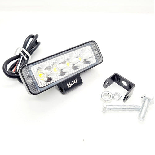 HJG 4 LED Fog Light for Bikes and Cars High Power, Heavy clamp and Strong aluminum. (4 LED Fog Single)