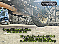 Hyperrider heavy duty centre stand for Bajaj Dominar 250 Dominar 400 Touring and UG models motorcycle maintenance stand