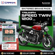 CRANK1 CB4/223 sintered front brake pads for Triumph Speed Twin 1200 2019-2020 high performance motorcycle brake pads
