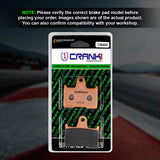 CRANK1 Sintered Rear Brake Pads CB312 for Royal Enfield Thunderbird 350 500 Motorcycle Brake Pads