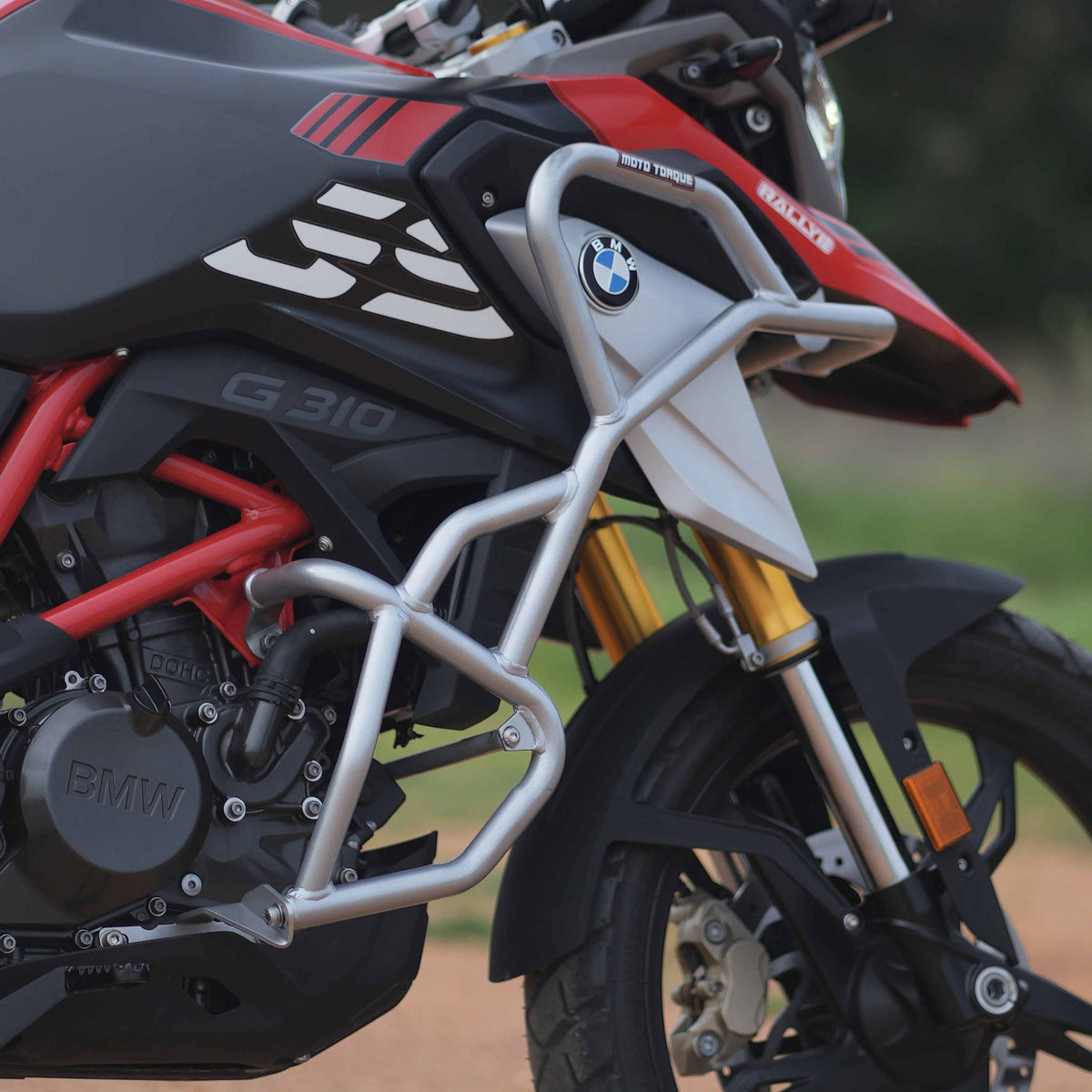 Moto Torque Silver Crash Guard for BMW G310 GS