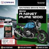 CRANK1 Sintered Front Brake Pads CB706 for BMW R nineT Pure 1200 2017-2023 Motorcycle Brake Pads