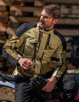 Royal Enfield Nirvik H2O Class A Riding Jacket in Khakhi