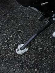 Legundary Custom Brogue Side Stand Base Triumph Tiger 660 Stainless Steel Silver Extender