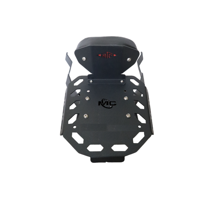 MotoCare CNC Carrier Plate with Backrest for Harley Davidson X440