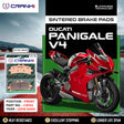 CRANK1 CB744 Sintered Front Brake Pads for Ducati Panigale V4 2018-2020 LEGUNDARY Custom