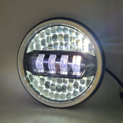 7 Inch Diamond Cut Round Led Headlight Fits in Royal Enfield all model and Mahindra Thar