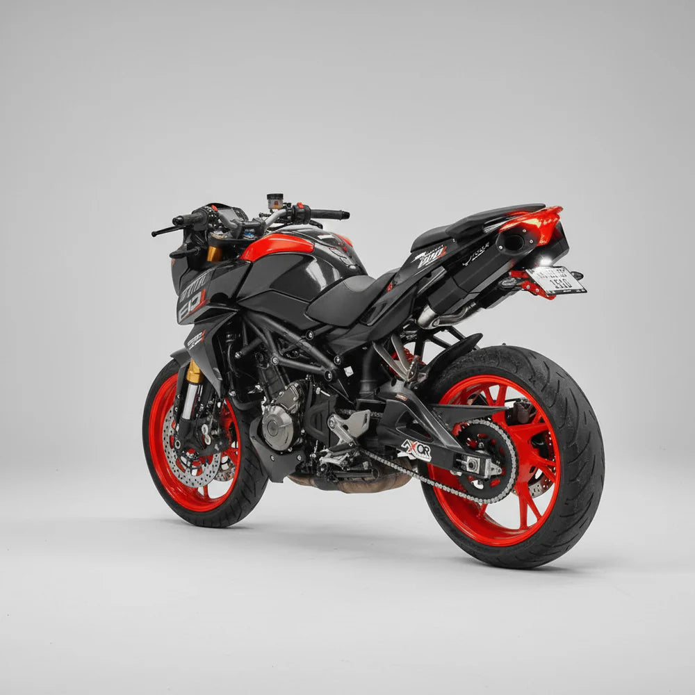 Barrel Rogue stainless steel slip-on exhaust for Benelli 600i performance motorcycle exhaust