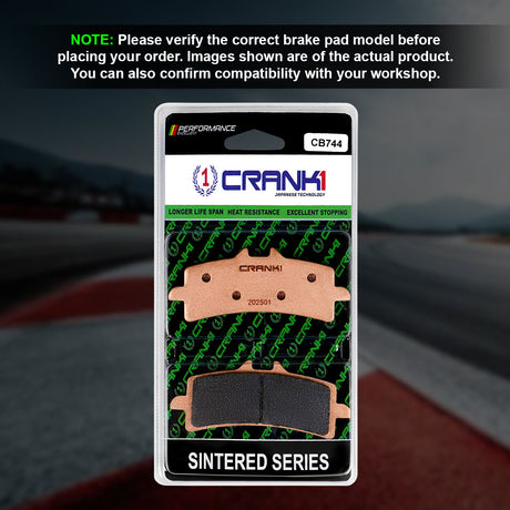 CRANK1 CB744 Sintered Front Brake Pads for Ducati Panigale V4 2018-2020 LEGUNDARY Custom