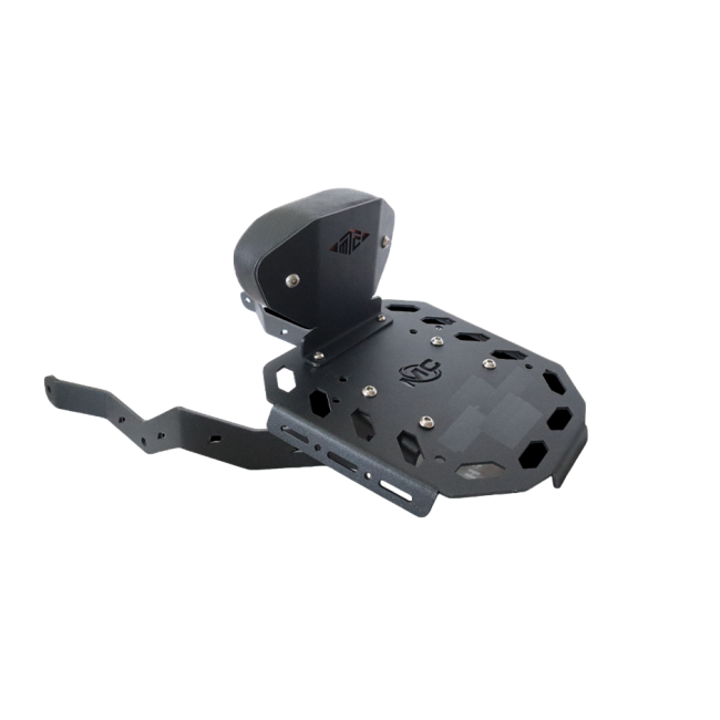 MotoCare CNC Carrier Plate with Backrest for Harley Davidson X440