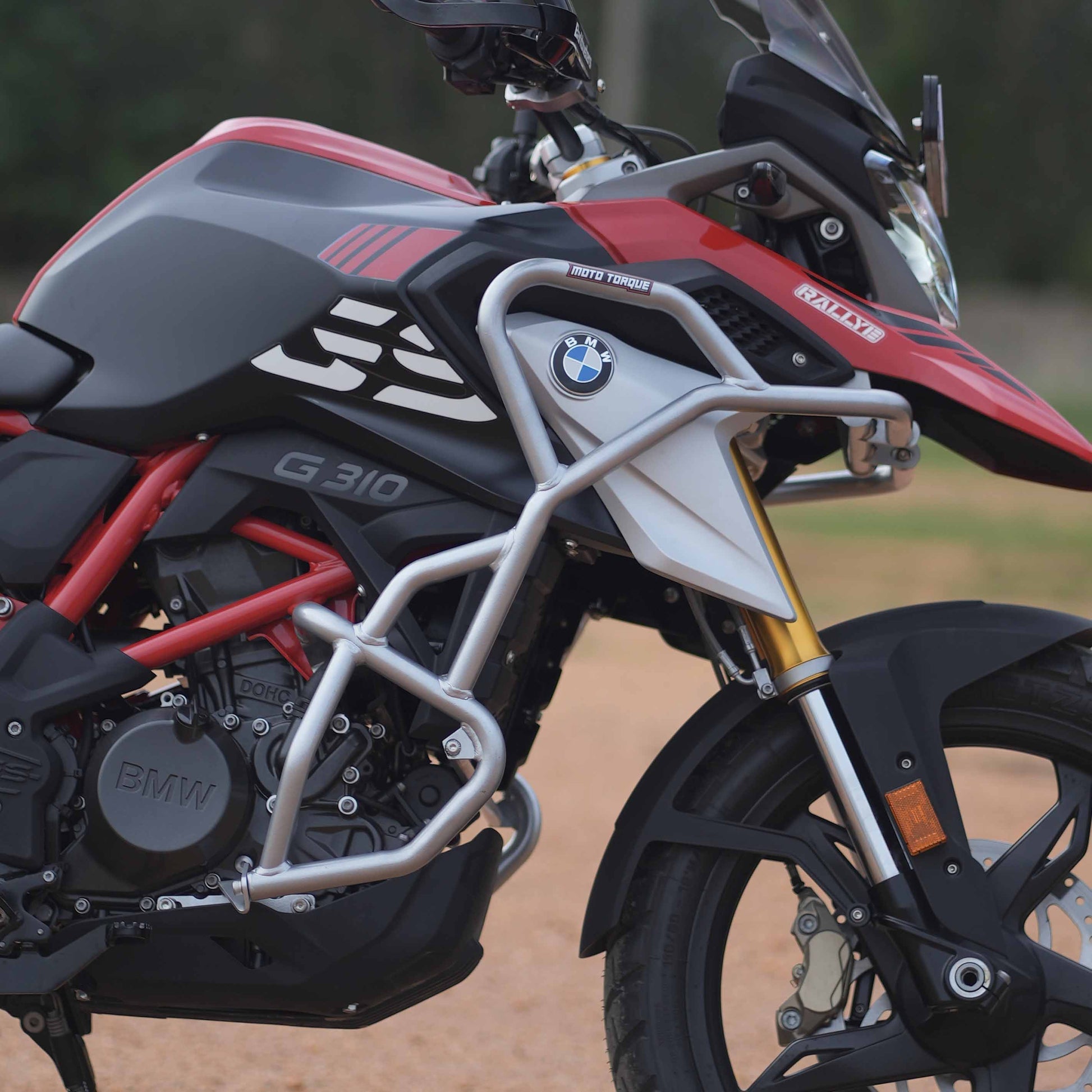 Moto Torque Silver Crash Guard for BMW G310 GS