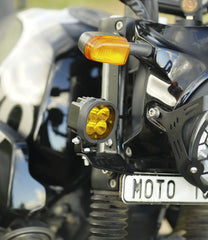 Moto Torque fog light mount for Royal Enfield Scram 411 heavy duty auxiliary light bracket