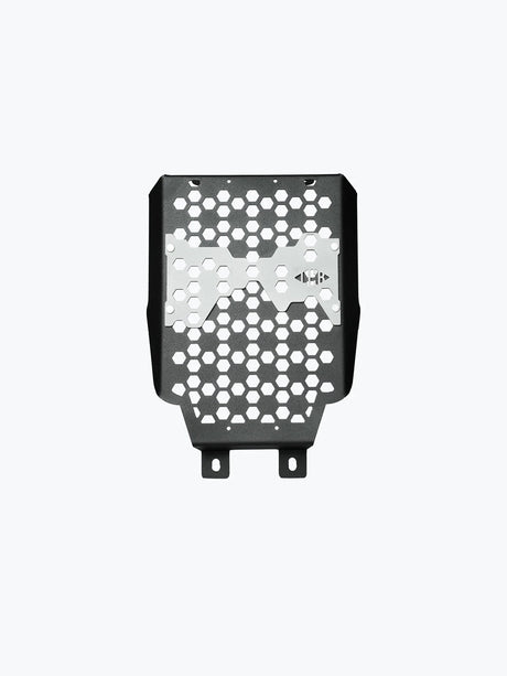 Legundary Custom Vector Radiator Grill for Royal Enfield Super Meteor 650 black mild steel aluminium front protection