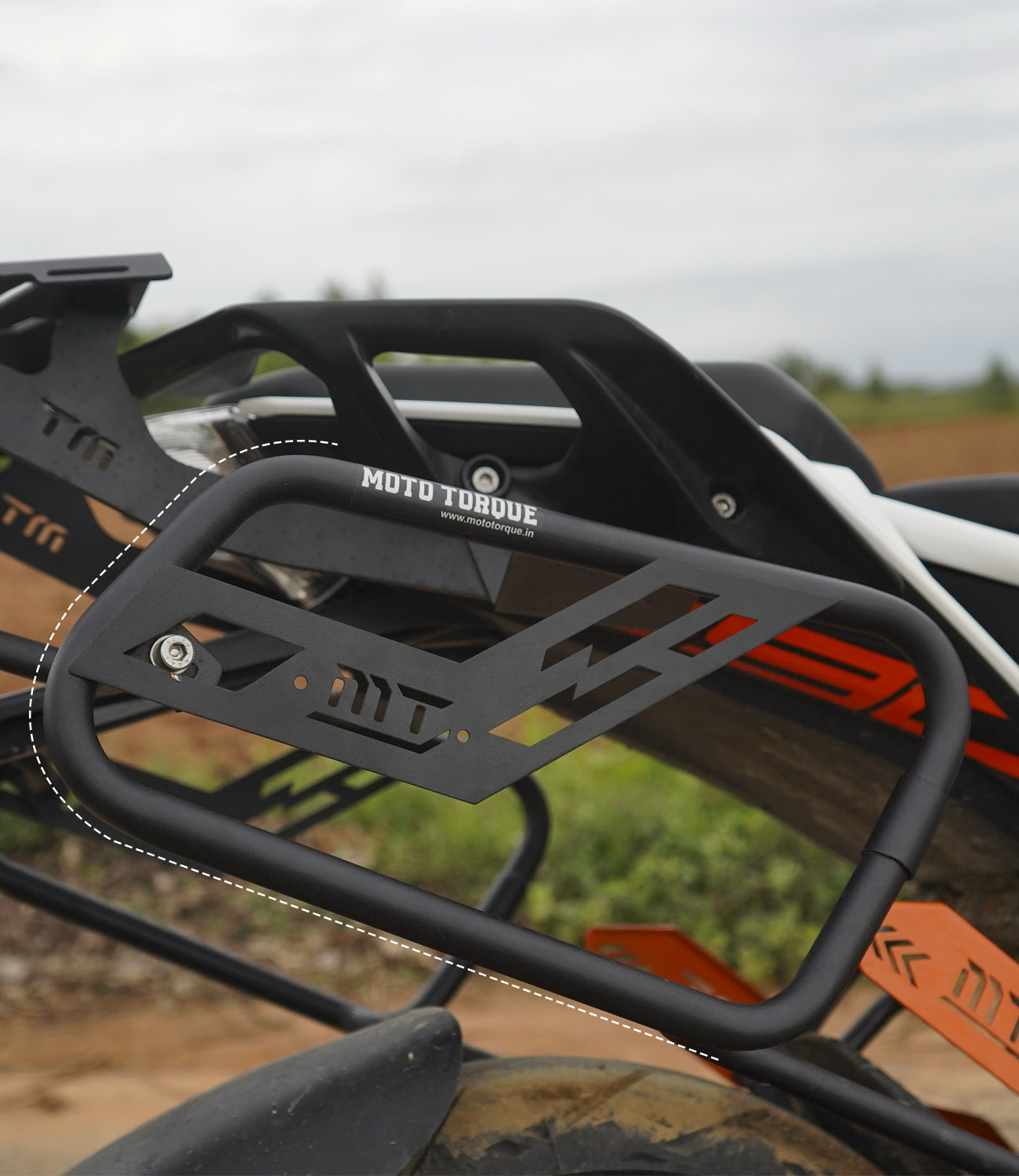 Mototorque saddle stay KTM Duke 390 luggage support bracket saddle bag holder