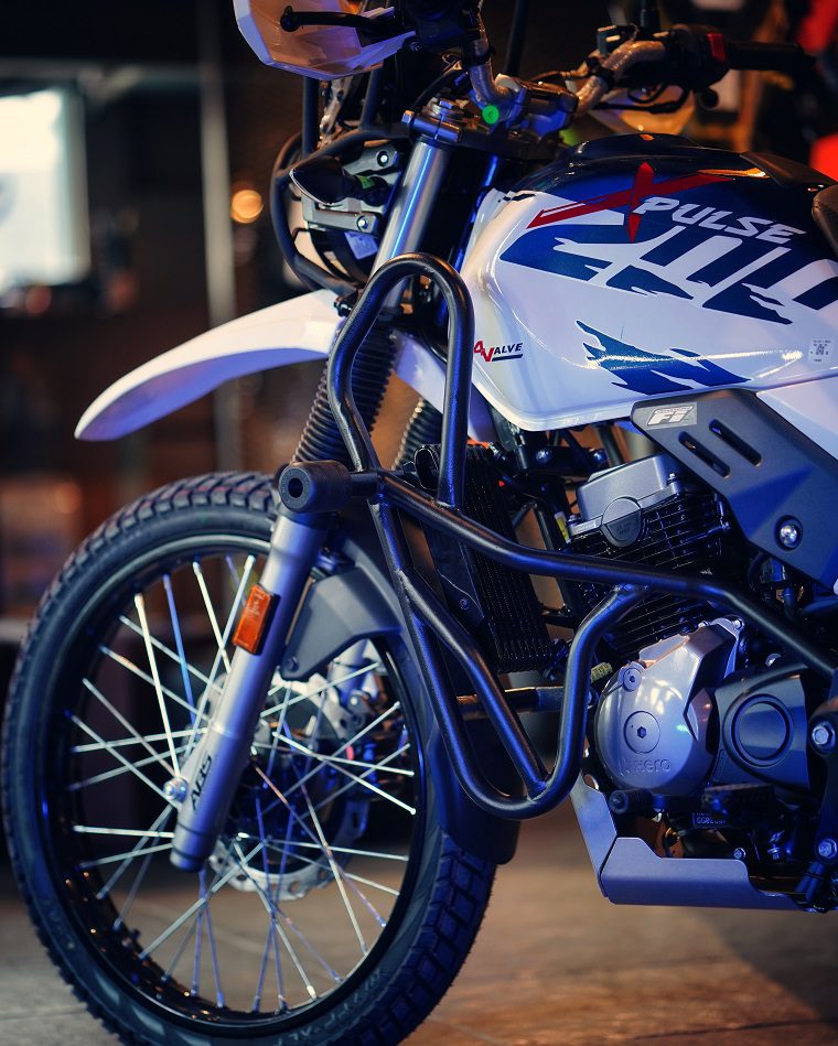 Hyperrider Hero Xpulse 200 BS6 Crash Guard 16 Gauge Mild Steel with CNC Delrin Sliders