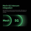 EJEAS Q8 5G Mesh Bluetooth helmet intercom with Mesh 3.0 for 6 riders DSP noise cancellation IP67 waterproof motorcycle communication system
