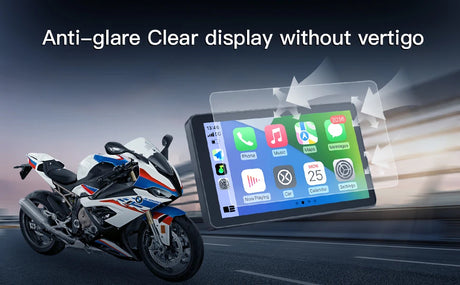LBC Moto BM300 BMW wireless navigation system with Apple CarPlay Android Auto compatible OEM nav cradle motorcycle display