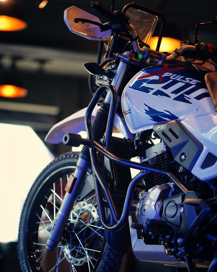 Hyperrider Hero Xpulse 200 BS6 Crash Guard 16 Gauge Mild Steel with CNC Delrin Sliders