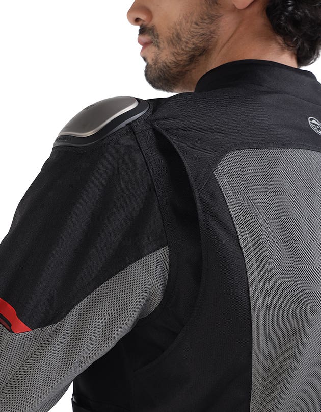 Royal Enfield Crossroader V2 Grey Neon Class A riding jacket