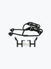 Legundary Custom KTM ADV 390 2025 casus saddle stay mild steel black saddle bag support bracket