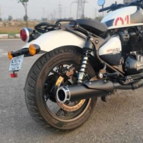 Rhino Racing SG-V2 stainless steel polished exhaust for Royal Enfield Shotgun 650