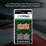 CRANK1 CB4/223 sintered front brake pads for Benelli TNT 600i 2014 onwards high performance motorcycle brake pads