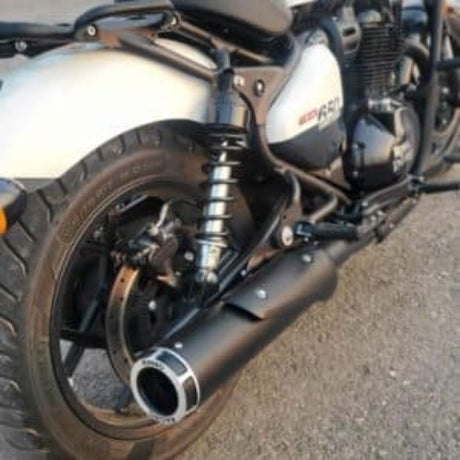 Rhino Racing SG-V2 stainless steel polished exhaust for Royal Enfield Shotgun 650