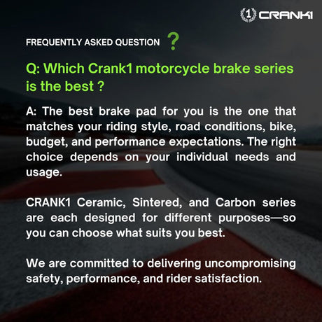 CRANK1 CB744 Sintered Front Brake Pads for Suzuki Hayabusa 2013-2020 and compatible motorcycles