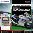 CRANK1 CB744 Sintered Front Brake Pads for Suzuki Hayabusa 2013-2020 and compatible motorcycles