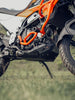Legundary Custom KTM ADV 390 2025 vambrace bash plate black aluminium engine sump guard skid plate