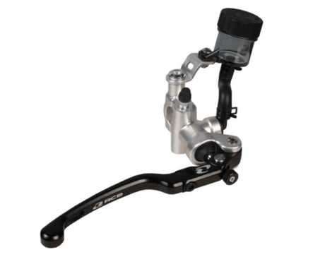 RCB S1-FL 17mm right-hand master brake pump in Black and Titanium, part number 01BP052.