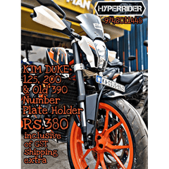 Hyperrider Front Number Plate Holder for KTM Duke 125 Front Fender Mount Bracket