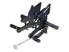 RCB S2-V2 black adjustable motorcycle footrest set 01FR040B