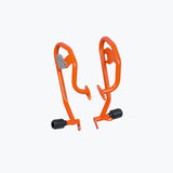 Legundary Custom KTM 390 Enduro R Defender Crash Guard Orange mild steel engine protection crash bar