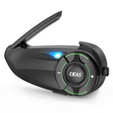 EJEAS Q8 5G Mesh Bluetooth helmet intercom with Mesh 3.0 for 6 riders DSP noise cancellation IP67 waterproof motorcycle communication system